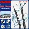 For BMW 7 Series E65 E66 2002~2008 2007 2006 Car Wiper Blade Front Windscreen Windshield Rubber Cleaning Car Accessories Sticker