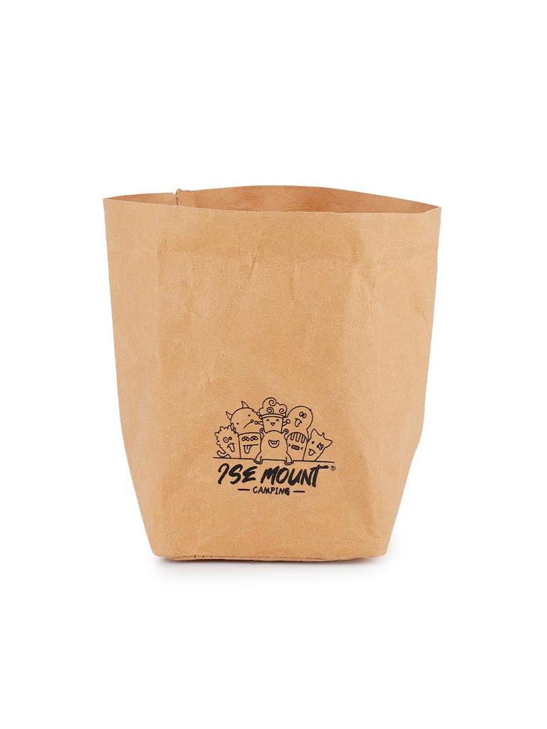 ISE MOUNT Outdoor waschbare Kraftpapier Aufbewahrungstasche - Wasserdicht, Feuchtigkeitsgeschützt, Großes Fassungsvermögen, Verdicktes Design