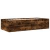 Daybed with Drawers Without Mattress Smoked Oak 90x200 Cm
