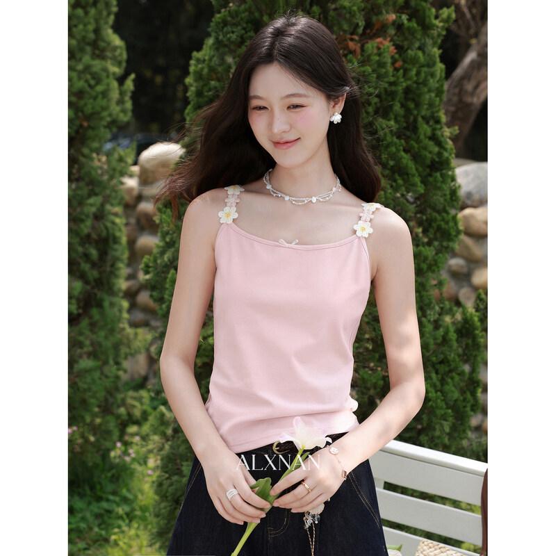 Women s Daisy Print Slim Fit Camisole Vest L