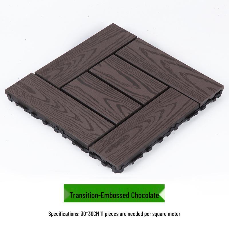 Waterproof WPC Balcony & Garden Flooring - Easy Snap-On, Anti-Corrosion, Ideal for Outdoors & Indoors.