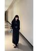Korean Style Gray Knit Sweater & Skirt Set for Autumn/Winter 2025 - Women's Deep Winter Outfit