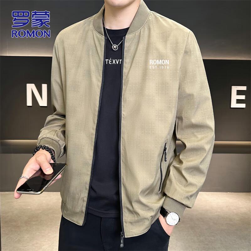 

ROMON Men s Business Casual Baseball Jacket M