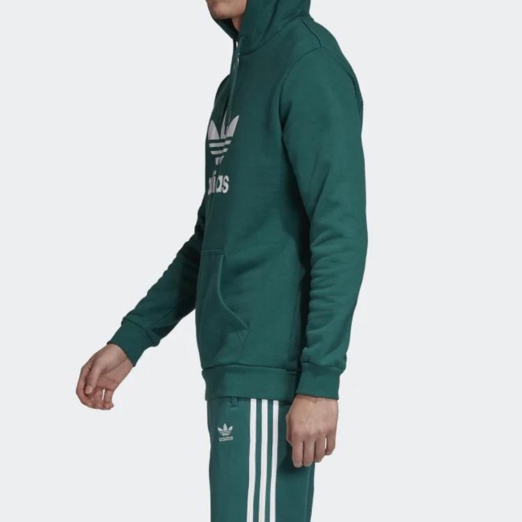 adidas originals hooded Drawstring Pullover Green Men's EJ9681