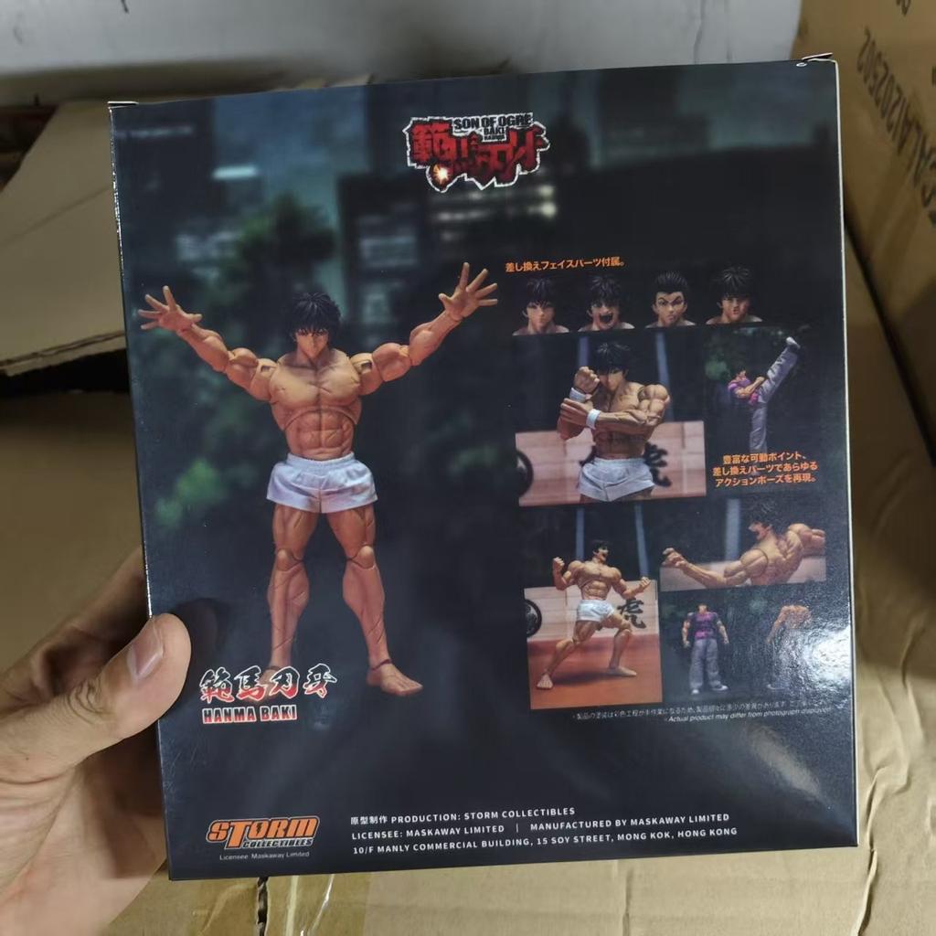 Baki Hanma Figure Hanma Baki Demon Back Ver. Movable Model 1/12 Baki Boy Figures Pvc Collection Decoration Toys Birthday Gifts