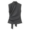 Za Export New Arrival Women's Clothing ZR Fashion Style French Fashion All-Match Strap Padded Shoulder Sleeveless Tops 8828238