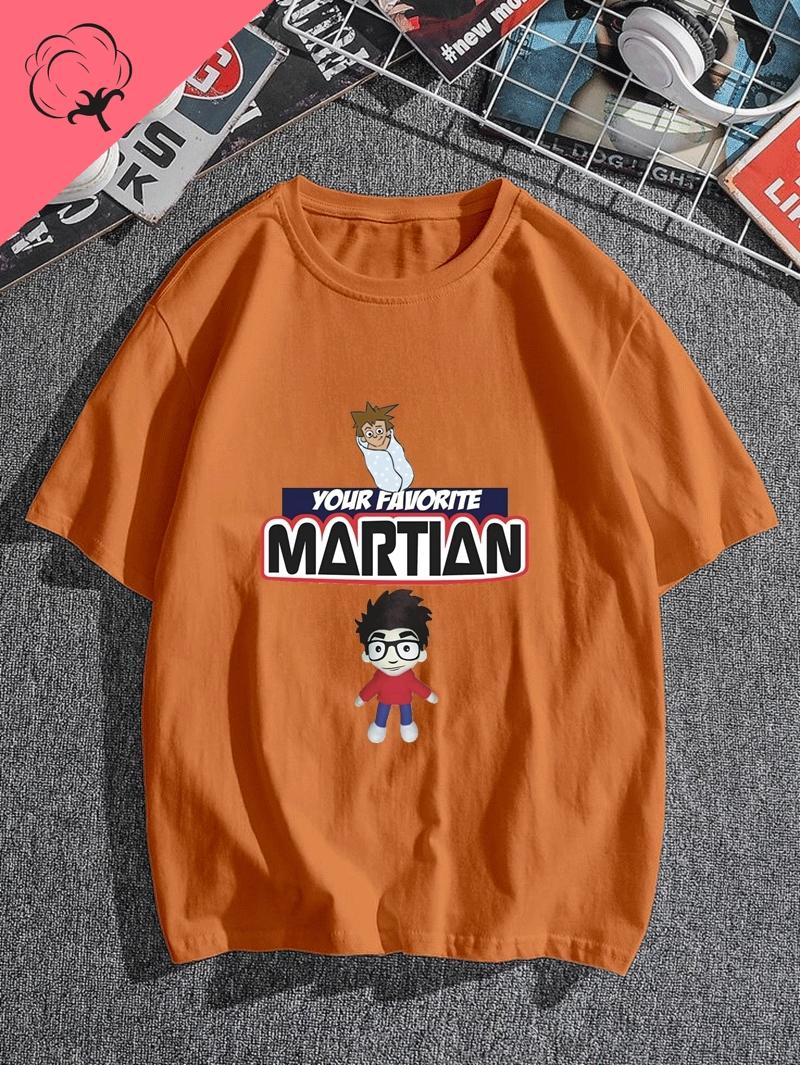 My Favorite Martian-themed Clothing From A Popular 90s Song, A Casual and Retro Cotton T-shirt.  YOUR FAVORITE MARTIAN S