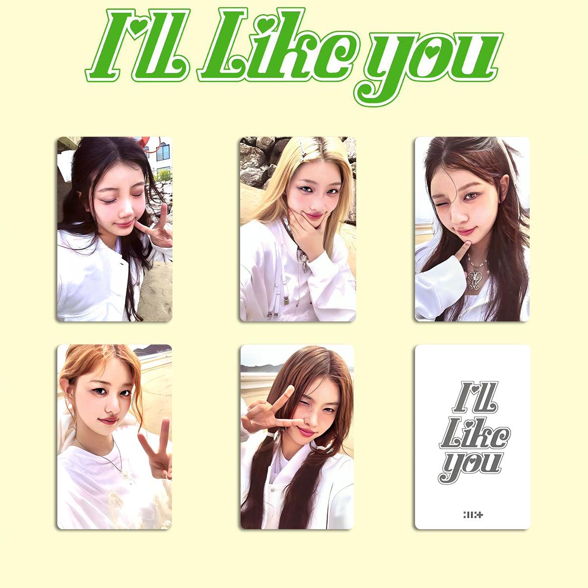 ILLIT Gadżety Upominkowe Karty ze Zdjęciami: I'LL LIKE YOU Bonus do albumu - Lee Wonhee MOKA beige