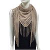 Autumn New Solid Color Triangle Fringe Wool Scarf Knitted Shawl Triangular Scarf Wrap