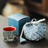 Chaxun Gold & Silver Inlaid Ceramic Teacup