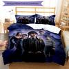 3pcs Wednesday Bedding Set Duvet Cover Closure Includes 1 Duvet Cover & 2 Pillowcases, Soft and Comfortable for All Seasons.
