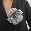 Elegant Fabric Rose Lapel Pin Handmade Flower Brooch Stylish Corsage Badge Fashion Accessory for Parties and Dinners
