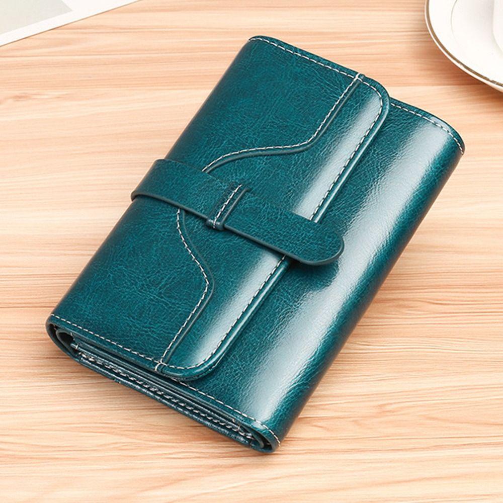 Durable Genuine Leather Women Long Purse High Quality Anti Theft Clutch Bag Large Capacity Card Holder Women синий 6700₽
