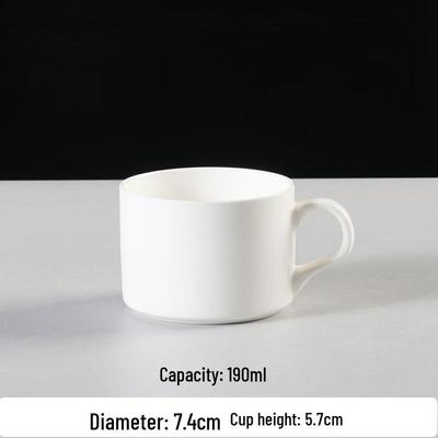 Gold Rim Ceramic Coffee Cup Set