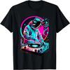Astronauta DJ, DJing w Kosmosie, Fajny T-shirt Graficzny EDM