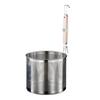 Cesta de Fritura Profunda em Aço Inoxidável Peneira de Malha Grossa Concha com Ganchos Duplos Colher Peneira Antiderrapante Resistente ao Calor para Macarrão de Sopa Malatang