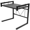 Black Telescopic Microwave Oven Rack Kitchen Storage Shelf Multifunctional Stand for Home