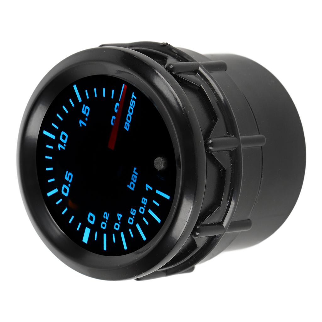 2in 52mm Turbo Boost Gauge with Sensor Pointer Type 7 Color LED Backlight Universal for Gasoline Modified Cars