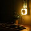 LED Night Light Dual USB Charging Plug Sensing Socket EU/US Eye Protection For Home Bed Interior Bedroom Decoration Night Llight