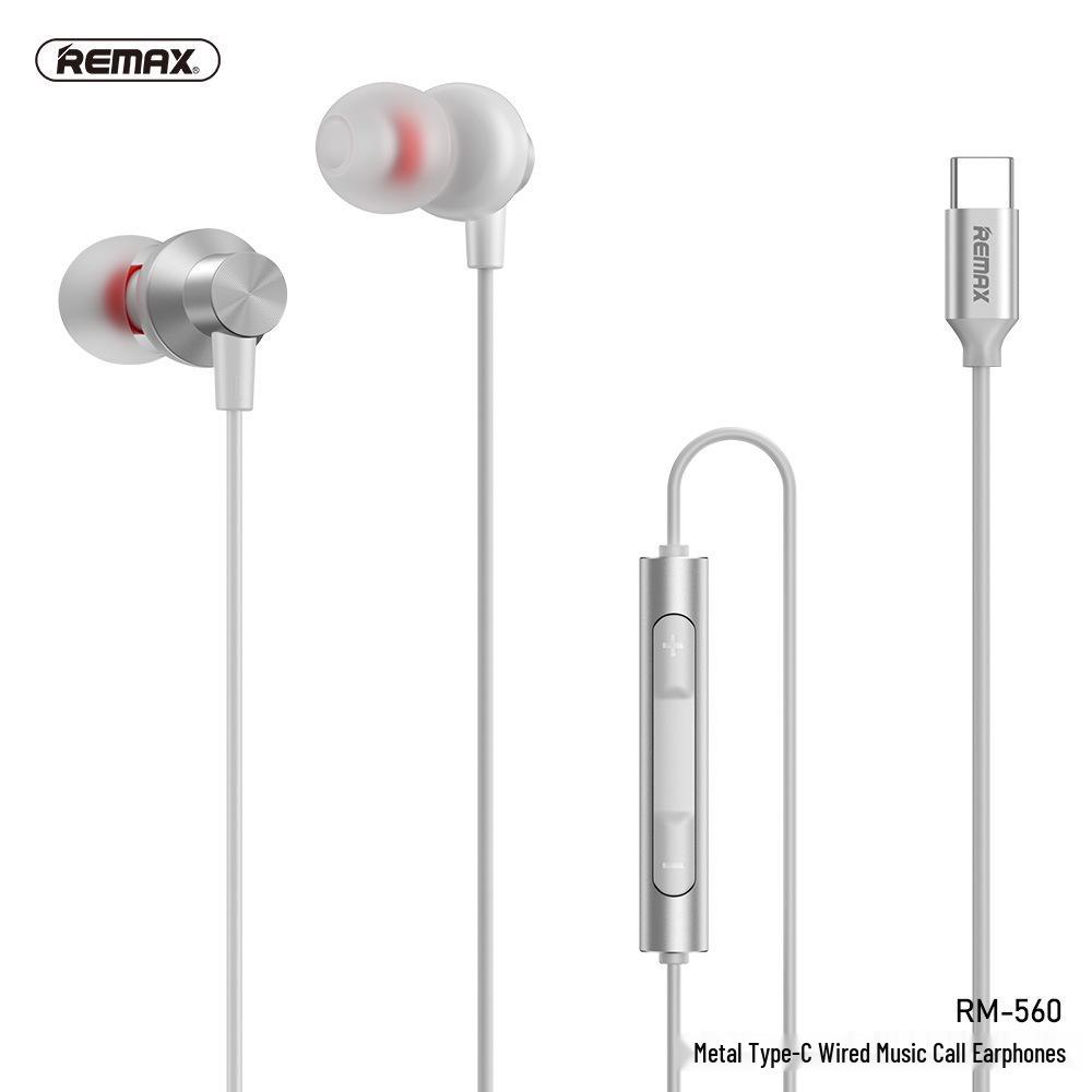 REMAX/Ruiliang Type-C In-Ear Metal Earphones with Music, Sleep, and Call Controls