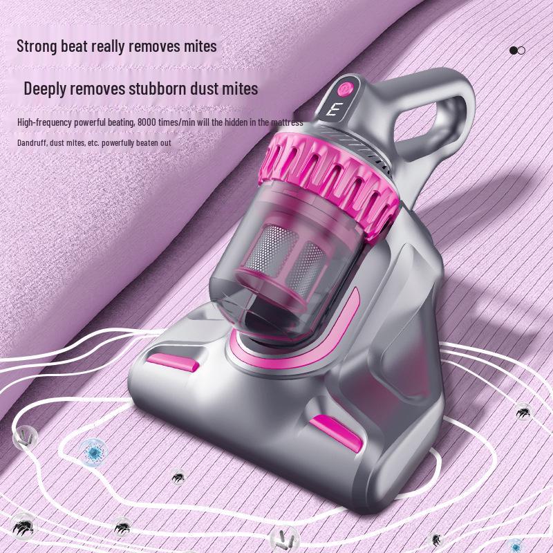 High-Efficiency Wireless UV-C Mite Vacuum Cleaner: Three-in-One, Large Suction