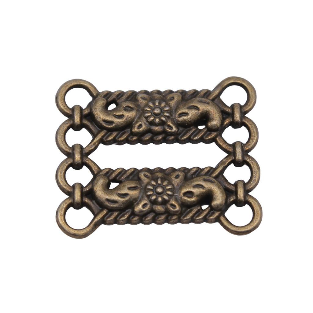 Geometric Flower Multi Loop Connectors Metal Links For Earrings Accessories Parts