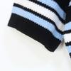 Zhuoya Women's French Short Sleeve Color Block Knit Dress - Sweet & Slim POLO Collar for Spring/Summer