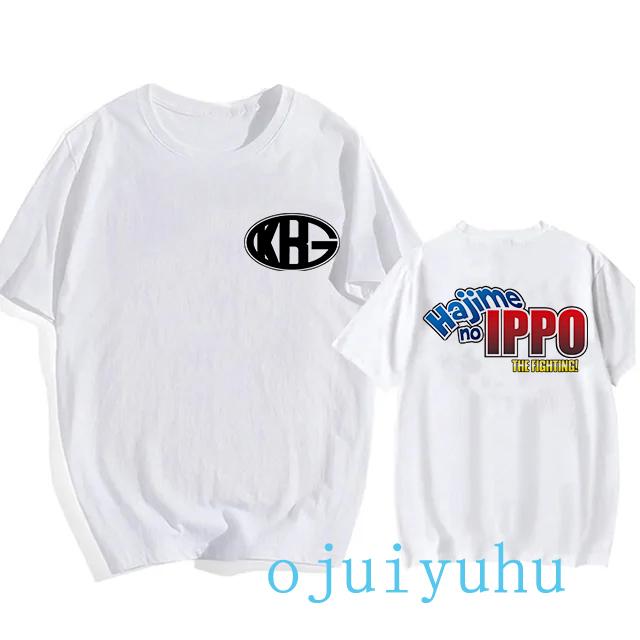 Hajime No Ippo Hip Hop EU Size TShirt Anime Harajuku Tee Tops Men Women Makunouchi Takamura T-Shirt KGB Y2k Manga Tshirt Clothes