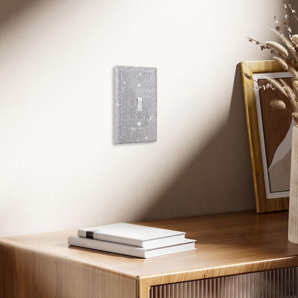 Bathroom Switch Plate Elegant Single Toggle Light Switch Plates for Home Office Decor Set of 2 Decorative Outlet Covers for Room
