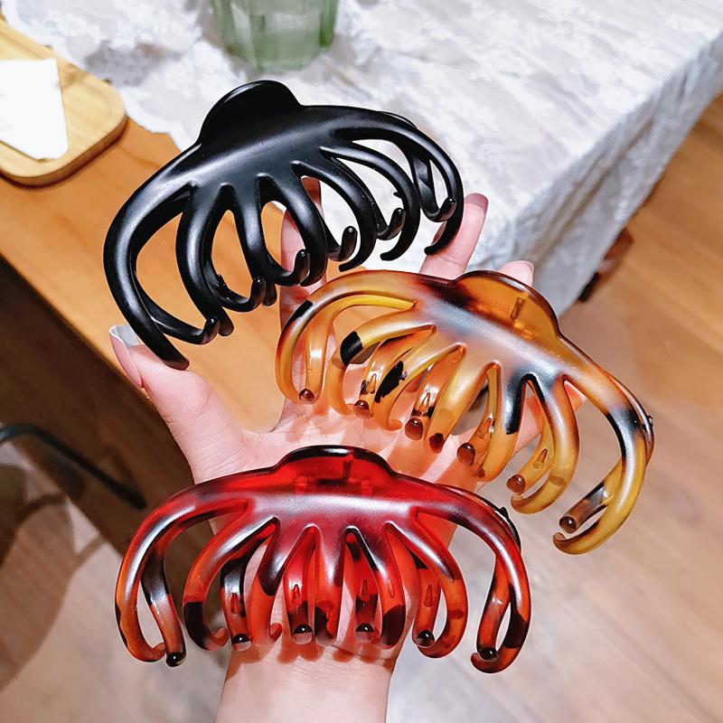 1 Stück Koreanische Solide Große Haarklammer Elegant Acryl Haarnadeln Haarspange Krabbe Haarspangen für Frauen Mädchen Kopfschmuck Haarschmuck