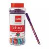 CELLO Bling Pastel Ball Pen | Blue Ball Pen | Jar of 25 Units | Best Ball Pens for Smooth Writing | Ball Point Pen Set | Pens for Students