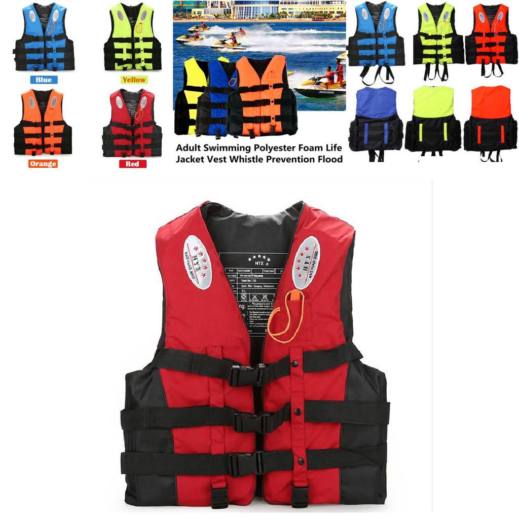 Premium Adult Life Jacket Comfortable And Durable Oxford Cloth For Swimming And Fishing Activities