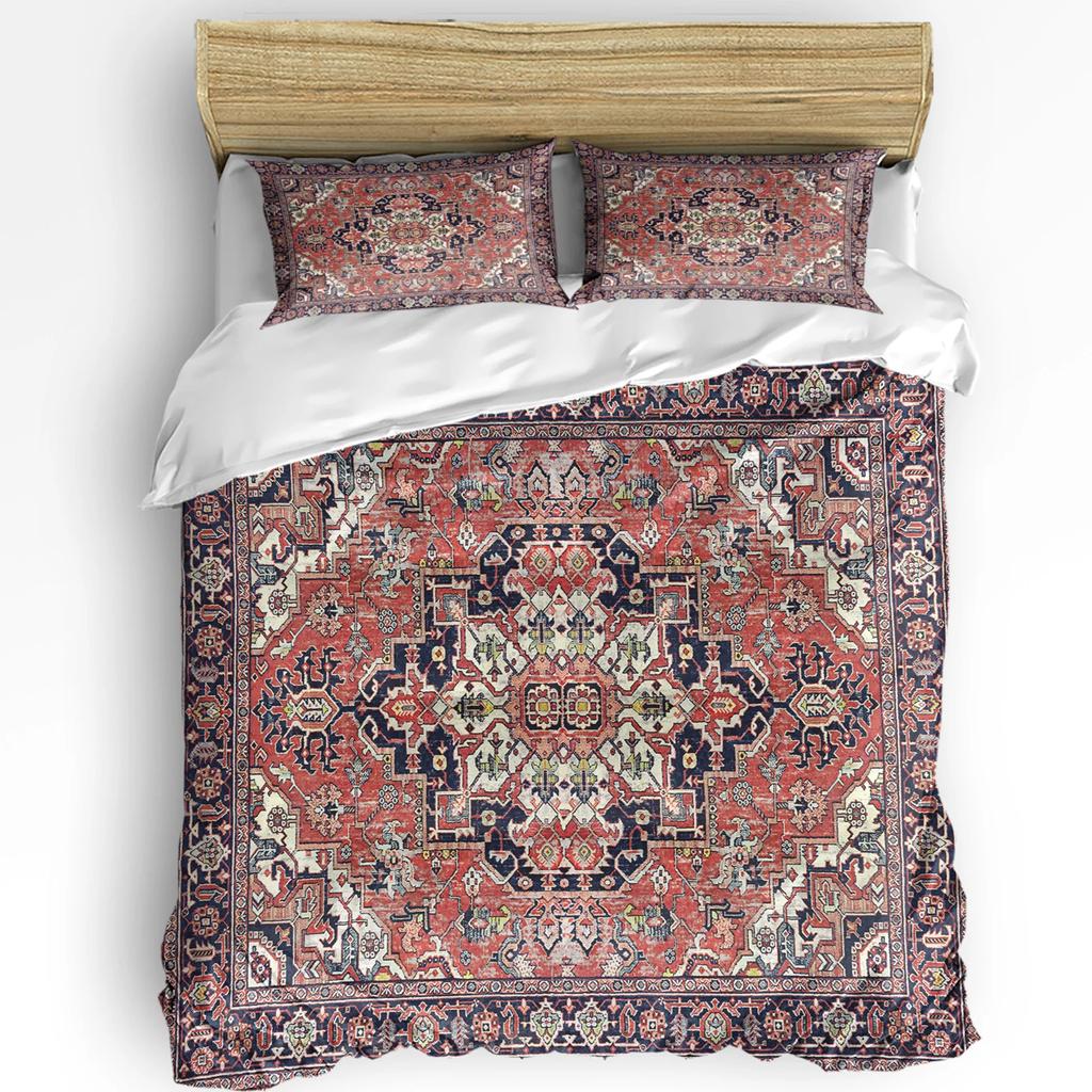 Vintage Flower Indian Bohemia Duvet Cover With Pillow Case Custom Comforter 3pcs Bedding Set Quilt Cover Double Bed Home Textile