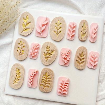 8pcs Soft Clay High Precision Molds for Handmade Gifts, Hairpins, Accessories, Pendants, Jewelry Making Kits, DIY Creative Decorative Earrings