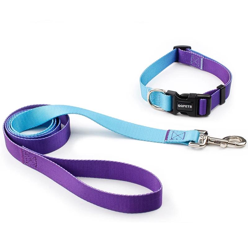Verstellbares Hundehalsband aus Nylon, Hundeleine, Haustier-/Katzenhalsband, Traktionsleine, geeignet für kleine und große Hunde, Bulldoggen, Möpse, Beagle