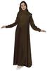 Bimba Women Islamic Prayer Dress With Hijab Cuff Sleeves Traditional Muslim Abaya