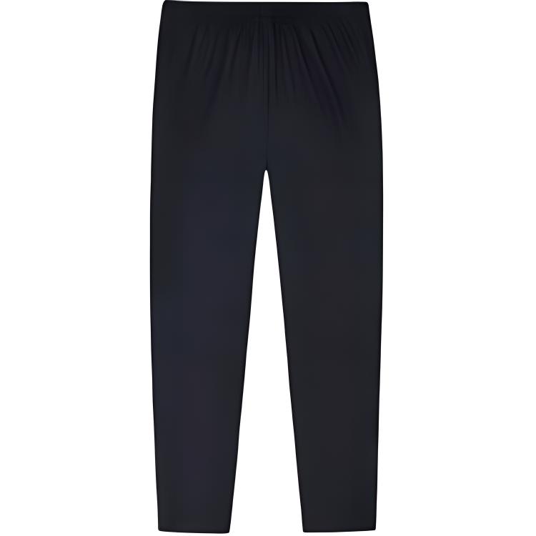 Anta Running Series Casual Simple Solid Color Straight Leg Elastic Knitted Sports Pants Women bottoms Black 162435501-1