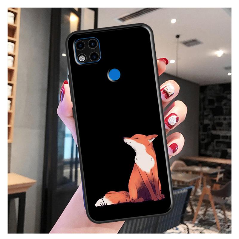 

Акварельная живопись Лиса Funda для Xiaomi Redmi Note 10S 9S 8T 9 Note 10 Pro Note 11 Pro Redmi 9C 9A 9T Мягкий чехол Redmi Note 10S