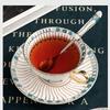 Sapphire Ceramic Coffee Cup with Saucer and Spoon Gift Set