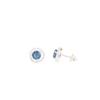 Rare London Blue Topaz  925 Sterling Silver Jewelry Zircon Stud Earrings 0.41" CZE-8-7