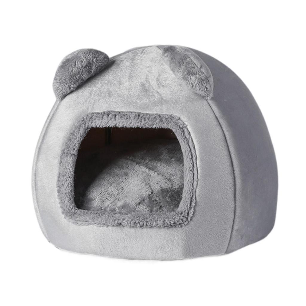Cat Nest Puppy Cave Dog Bed Cozy Washable Portable House for Small and Medium