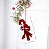 Christmas Bell Tree Decor Red Velvet Material Festive Home Window Embellishments