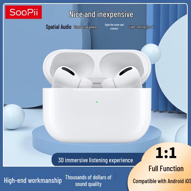 SooPii T3 Wireless Half-in-Ear Bluetooth Earbuds