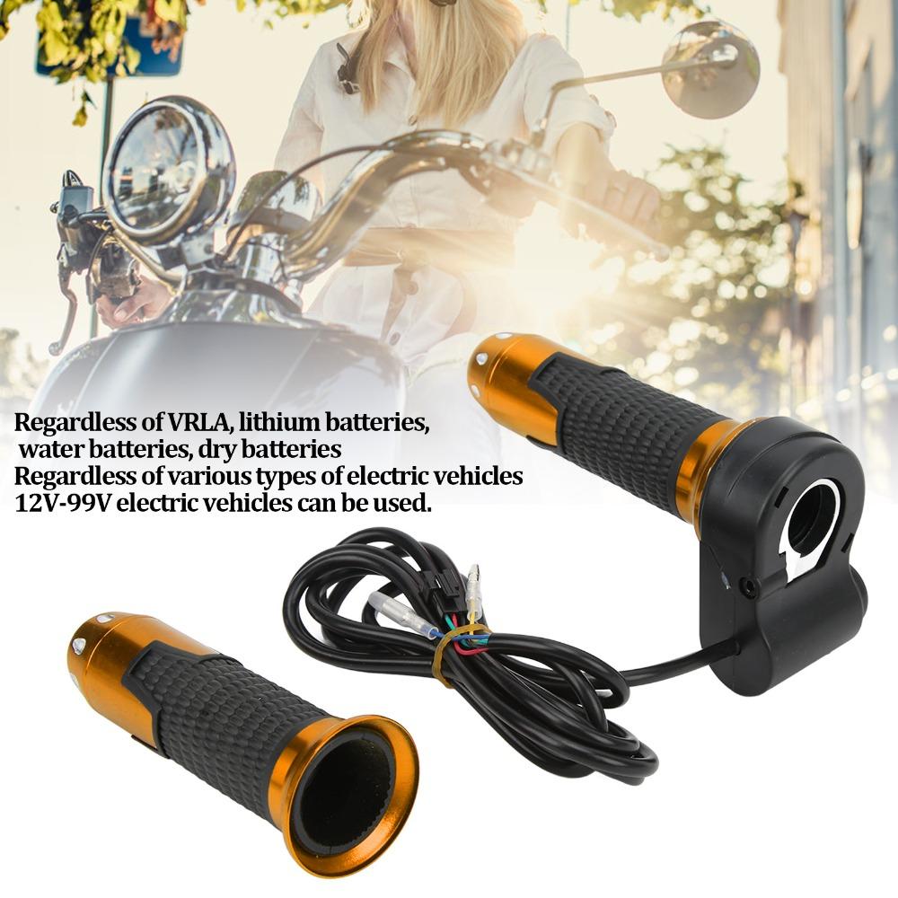 12V-99V Twist Throttle Grips Cable 1.8m Throttle Grip Handlebar  Electric Scooter