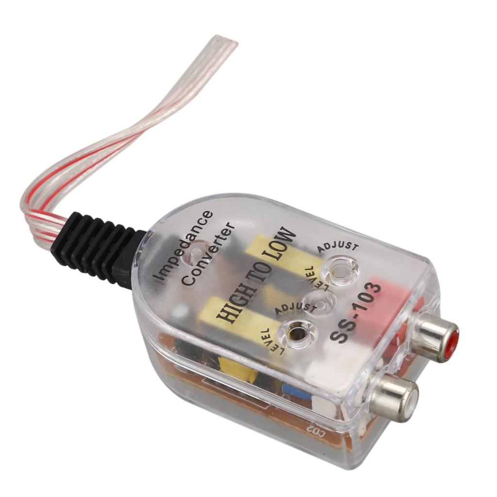 insiptions 2X Car Low Low Impedance Conversion Adapter Speaker RCA Line, 750083028