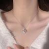 Exquisite Clavicle Chain Elegant Colorful Bow Pendant Necklace for Women Temperament Collar Chain Daily Wear