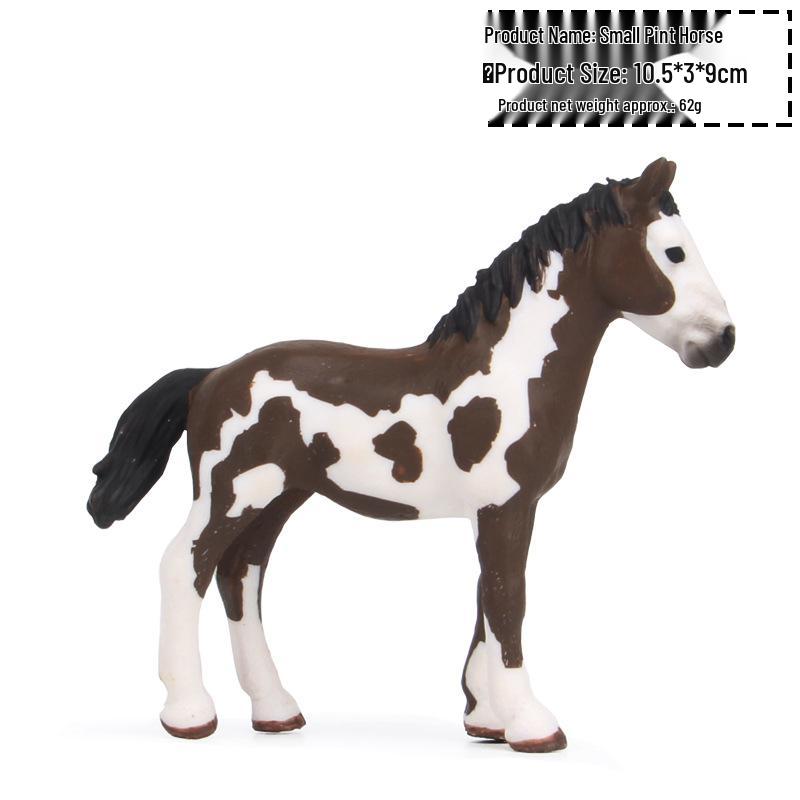 Realistic Heart Foal Model Horse Pony - Children s Farm Toy Ornament