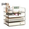 Multi Layer Desk Organizer Clear Acrylic File Tray, 1/2/3/4/5 Tier Paper Ducument Office Supply Storage Rack Box, Stackable Supplies Compact