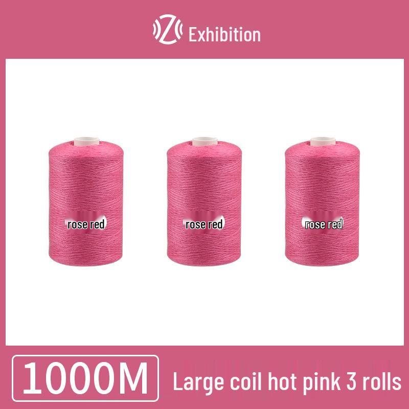 Polyester Sewing Thread - 1000 Yards for Garments & Crafts, Assorted Colors, Small Spool