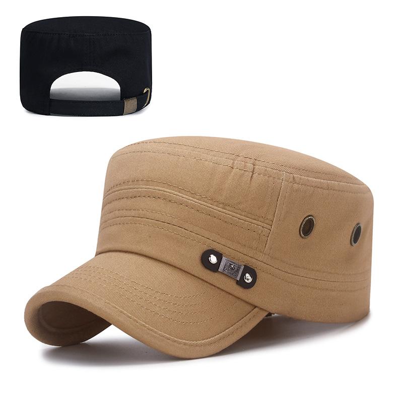 

Мужская дышащая кепка с плоским верхом и лейблом Eye FS, уличная, повседневная, для зрелых мужчин среднего возраста, солнцезащитная шляпа Adjustable 55-60cm